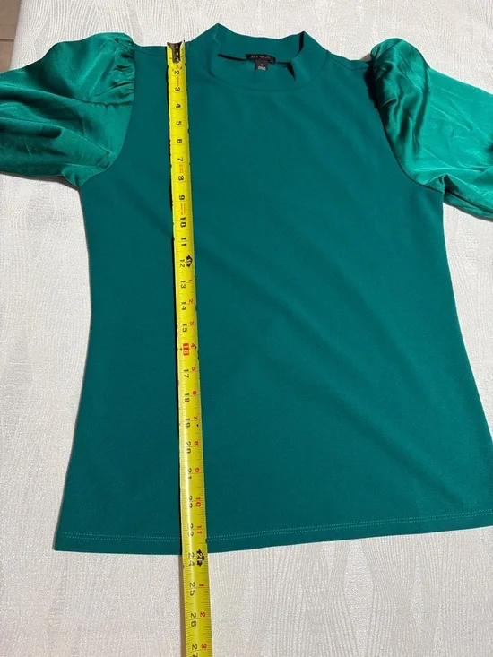 H&M Teal Puff-Sleeve Blouse - Picture 4 of 13
